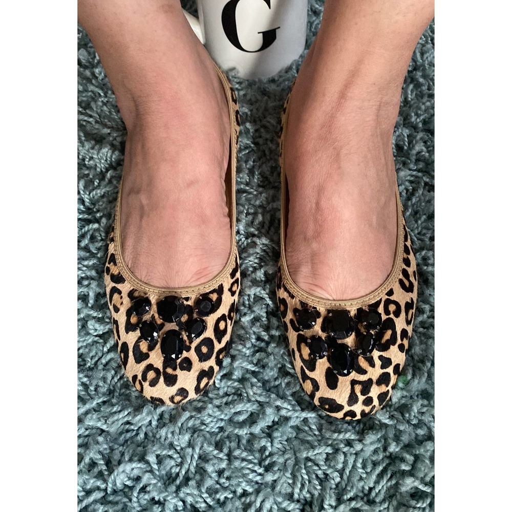 ELLEN TRACY JEWELED FLATS SHOES